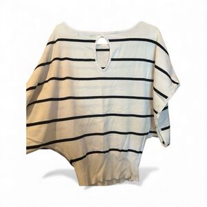 Maurices Black and White Striped Shirt